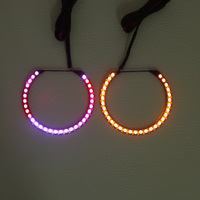 Meilleures lumières LED intérieures de voiture 12 V RGB Chasing Angel Devil Eyes DRL Boards pour Mustang 2019