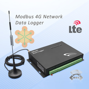 เครื่องบันทึกข้อมูล Modbus แบบ 4G Ethernet, อุปกรณ์ตรวจสอบอุณหภูมิพร้อมระบบแจ้งเตือนช่องสัญญาณที่ปรับได้และเสาอากาศ - Product Image 1