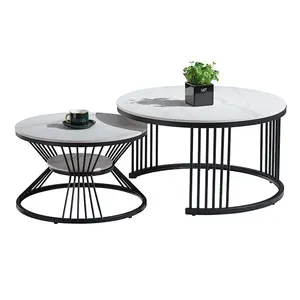 Minimalist Office Home Living Room Furniture Luxury Modern Coffee Table Set