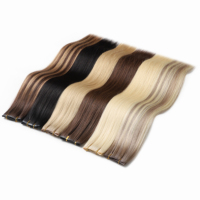 Extensions de cheveux à clipser 100% cheveux humains Remy, aspect naturel, doux, soyeux, vente directe d'usine, livraison rapide, vente en gros, 1 pièce