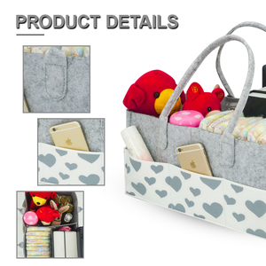 Couche-culotte portable en feutre, caddie, organisateur, couche pour bébé, panier cadeau pour nouveau-né, vente en gros, - Product Image 3