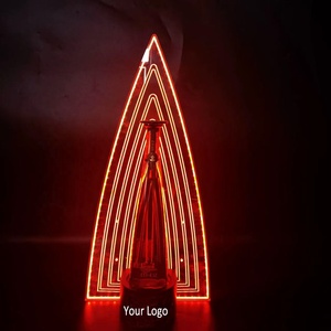 Logotipo personalizado <span class=keywords><strong>1942</strong></span> Vino Tequilar Champagne VIP Cumpleaños Acrílico Soporte LED Botella Servicio Presentador Signo - Product Image 5