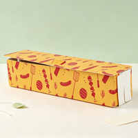Caja Plegable para Hot Dogs con Logotipo Personalizado, Venta al Por Mayor, Porta Snacks Desechables Resistentes de Alta Calidad, Venta Directa de Fábrica