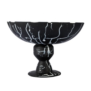 Resina 100% hecha a mano ecológica no tóxica <span class=keywords><strong>pie</strong></span> pastel soporte Pedestal Bowl coloridos remolinos inspirado playas Australia lavavajillas - Product Image 6