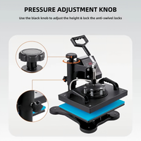 Prix Usine Nouvelle Presse à Chaud Manuelle Mini Plate 23x30CM 110V/220V Garantie 1 An pour Vêtements et Tapis de Souris