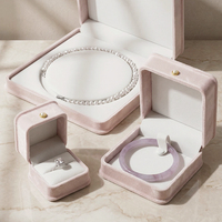 Boîtes d'emballage cadeau pour collier de perles personnalisées, fermeture à bouton pression, forme carrée, design portable, élégant, marque ZXF, bijoux