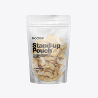 Pochette debout en PE étanche à l'humidité imprimée sur mesure pour le stockage des aliments pour bébés, du café et du thé avec fermeture éclair en plastique