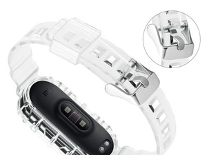 Correa de repuesto deportiva para Xiaomi <span class=keywords><strong>Mi</strong></span> <span class=keywords><strong>band</strong></span> 3, 4, 5, <span class=keywords><strong>6</strong></span>, transparente, TPU - Product Image 4