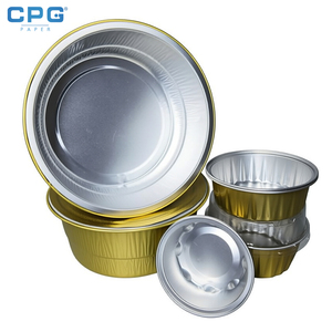 Barquette en aluminium doré recyclable 1300 ml, rectangulaire, pour rôtissage, restauration et services alimentaires - Product Image 1