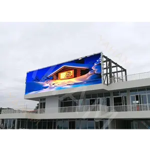 Painéis de visor led externo de cor completa p12, parede de vídeo para esporte ao ar livre, display de led