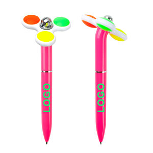 Stylo publicitaire fantaisie en plastique ABS avec logo personnalisé, anti-stress, nouveauté, vente promotionnelle, fidget spinner, stylo à bille - Product Image 6