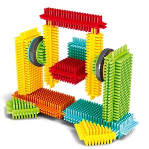 90 blocs de construction à emboîtement en poils de porc, jouet éducatif STEM à faire soi-même pour les tout-petits, briques d'empilage créatives - Product Image 6