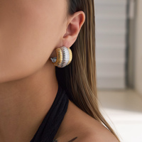 Boucles d'oreilles 2026 SNAKE BONE MIX COLOR 2027 Dazan NOUVEAU Hiver INS Plaqué Or 18 carats Acier Inoxydable Hypoallergénique Bijoux Femme CADEAU