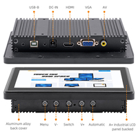 Moniteur tactile industriel 7 10,1 pouces lisible en plein soleil, IP65 IP67, écran tactile capacitif étanche, haute luminosité pour extérieur
