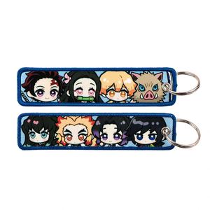 Porte-clés de moto avec collection de personnages de dessins animés et d'anime, Jujutsu Kaisen Bleach, avec étiquette tissée et broderie - Product Image 6