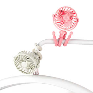 Ventilador Portátil Mini USB Recargable con Clip Flexible Tipo Pulpo <span class=keywords><strong>para</strong></span> Cochecito de Bebé, Pequeño y Refrescante - Product Image 4