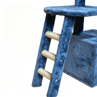 Arbre à chat extra haut pour plusieurs chats d'intérieur, avec condo confortable, hamac, poteaux à gratter en sisal et échelle d'escalade