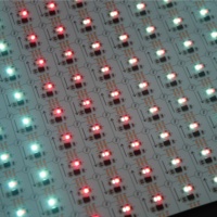 Raymates Feuille LED RGBW Programmable Moderne SPI Control 28W 400 SMD5050 LED 500x250mm Cuivre Rétroéclairé Éclairage Semi-Transparent