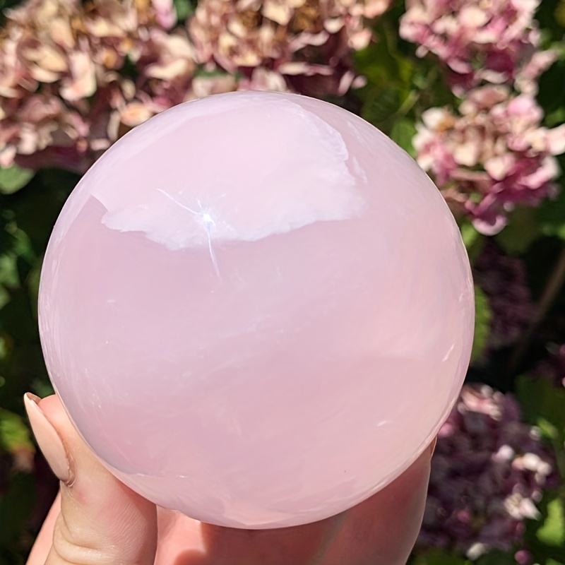 ทรงกลมแคลไซต์สีชมพู