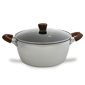 China Double-Handle <b>Soup</b> Stock <b>Pots</b> Titanium Non Stick Cookware Set Wholesale Price - Product Image 1
