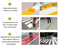 Peinture de marquage routier en acrylique de qualité supérieure pour extérieur, revêtement de surface routière pour signalisation routière, vente en gros