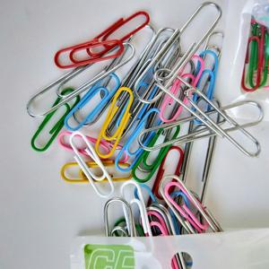 Clips de papel de colores en bolsas, clips de papel creativos para estudiantes/oficinas, soportes para documentos/facturas, bolsas autosellables, suministros de escritorio. - Product Image 5
