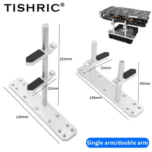 TISHRIC Multimode Sliding Adjustment Graphics Card Stand Cooler ATX Cooling Kit With PC Case Support Video Card Fixing Holder