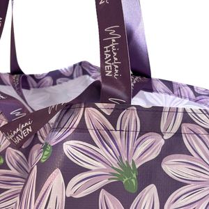 カスタムロゴ印刷 ラージサイズ 再利用可能 リサイクル可能 防水 PP織りトートバッグ 折りたたみ式 スーパーマーケット ショッピングバッグ ギフト用レター - Product Image 5