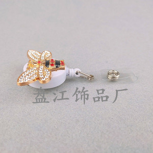 Hebilla promocional de aleación para identificación de animales, hebilla metálica con diamantes de imitación de fácil extracción, hebilla telescópica de fácil extracción con diseño de abeja, directo de fábrica - Product Image 4