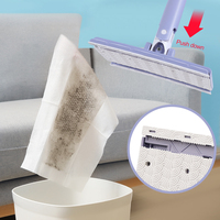 Masthome Mini Lingettes Plancher Fenêtre Paresseux Vadrouille À Poussière Remplacement Serviette En Papier Tête Recharge Non Tissé Tissu Plat Vadrouille Jetable