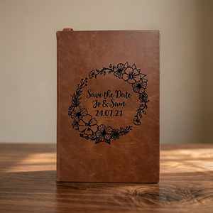 Personalized Custom <b>Leather</b> A5 Eco-Friendly Business Style Engraved Black Letterpress Printed Journal Notebook Students Liviya - Product Image 4