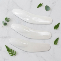 SEEME Cuillère à crème pour masque de soin de la peau en plastique blanc