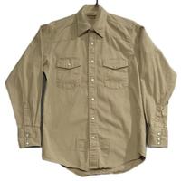 Chemise de travail pour homme FR, marron, boutons pression perlés, manches longues, ignifuge, 8,5 ATPV