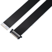 Câble plat FFC LVDS 1 mm 41/51 broches AWM 20706 105C 60V VW-1 pour télévision/ordinateur/moniteur 4K 8K – Approvisionnement direct usine