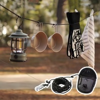 Corde à linge de camping et de voyage - Corde à linge de voyage portable - pour le séchage du linge en intérieur et les accessoires de camping en extérieur