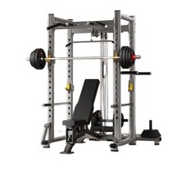 Rack de musculation multifonction en acier robuste, cage à squats tout-en-un, pour salle de sport commerciale et usage domestique, support d'entraînement pour barre de musculation