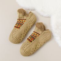 Haute qualité unisexe hiver confortable doux épais polaire moelleux thermique intérieur maison pantoufles chaussettes Logo personnalisé nouveau Design chaussettes antidérapantes