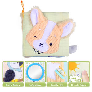 Jouets éducatifs jeux sûrs matériau souple <span class=keywords><strong>chiot</strong></span> motif impression bébé éducation précoce <span class=keywords><strong>livre</strong></span> en tissu - Product Image 2