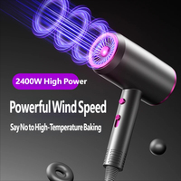 Sèche-cheveux professionnel OEM 110000 tr/min compact 1800W à diffusion ionique, protection thermique, haute vitesse, pour salon, hôtel et dortoir