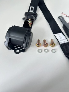 Cinto de segurança retrátil dianteiro ajustável de 3 pontos em poliéster para automóveis, de alta qualidade, com travamento de emergência, retratores - Product Image 4