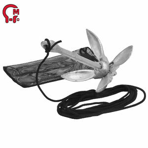 Ancre pliante HLM Marine Hardware en acier inoxydable 316, compacte et portable pour yacht, <span class=keywords><strong>bateau</strong></span>, rangement - Product Image 4