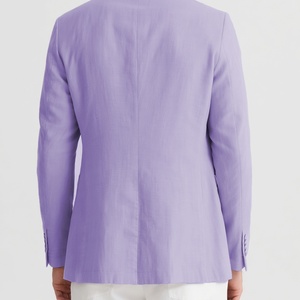 T-shirt décontracté pour homme BMT 16 à manches courtes, col en V, logo personnalisé, léger, anti-plis, anti-statique, violet, pour l'été - Product Image 5