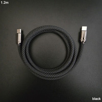 Câbles USB Type C vers USB Type C avec gaine en nylon tressé en alliage de zinc métallique