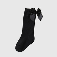 Cmax – chaussettes longues en coton peigné avec nœud papillon pour enfants de 0 à 5 ans