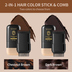 Sevich 20g Teinture pour cheveux, baguette de coiffure, marque privée, retouche des racines, brun noir, teinture pour cheveux, craie colorante - Product Image 3