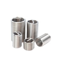 304 Stainless Steel Inch 1/4-20/1/4-28 Metric Fully Threaded Right Hand Polished Finish 1D-3D Wire Thread Inserts
