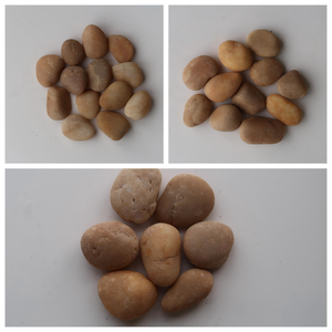 <span class=keywords><strong>Pierre</strong></span> de galet jaune <span class=keywords><strong>naturelle</strong></span> brute pas chère, non polie, design moderne, durable, écologique, pour aménagement paysager, pot de fleurs, jardin - Product Image 2