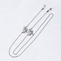 Chaîne de lunettes en acier inoxydable avec pendentif ange, collier pour lunettes de soleil, sangle plaquée sous vide, anti-perte, écologique, fait main, mode M&K