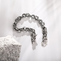 Bracelet à mailles Cool en acier inoxydable pour hommes et femmes, bijou unisexe, corde en acier inoxydable, chaîne Dragon à maillons, épais, 316l