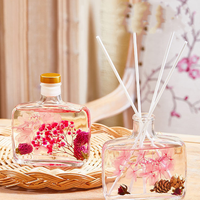 Diffuseur d'arômes sans flamme à bâtonnets, parfum d'intérieur 100 ml, fleurs séchées éternelles, huile essentielle, vente chaude